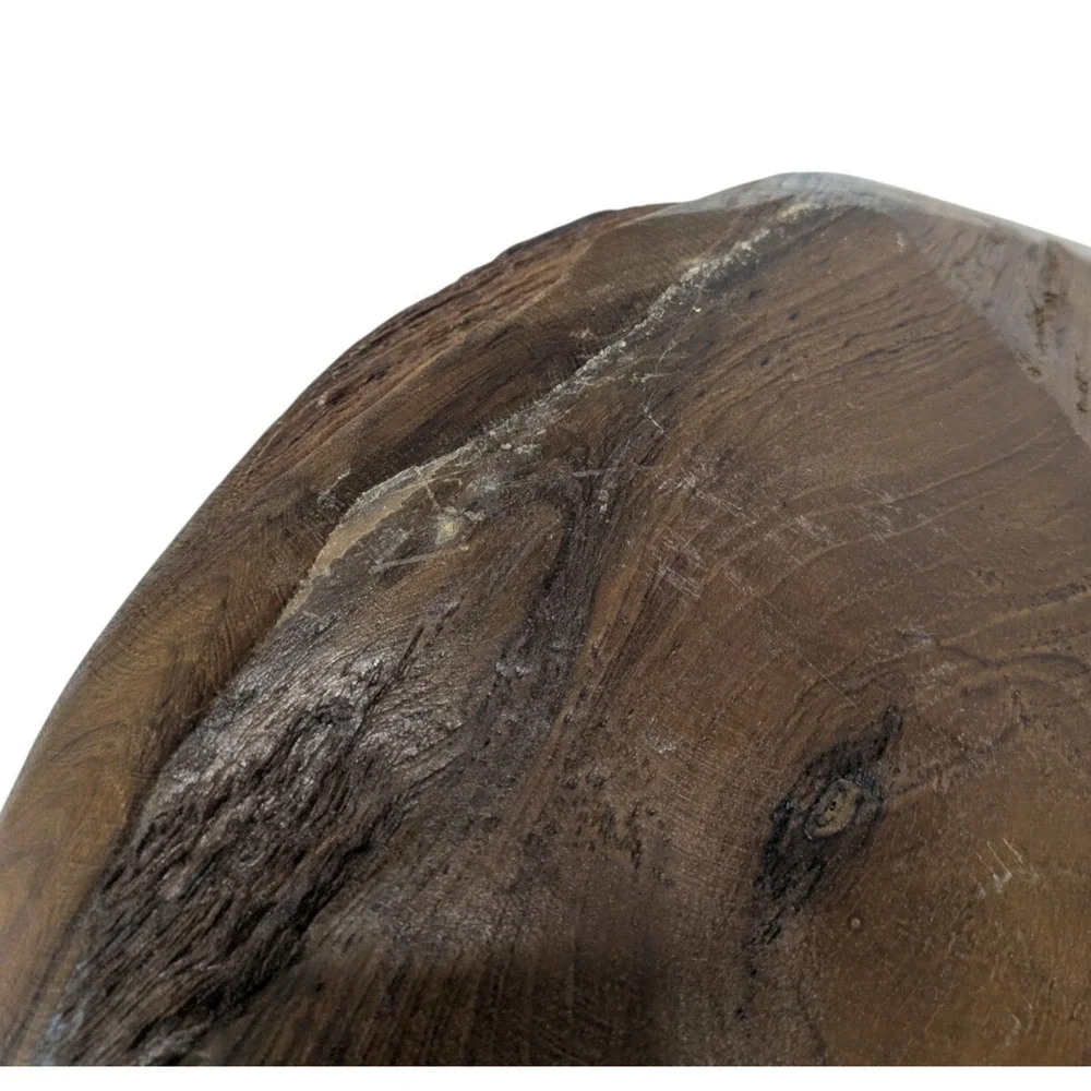 Natural Hand Carved Root Wood Wine Bottle Holders Live Edge Bottle Stand